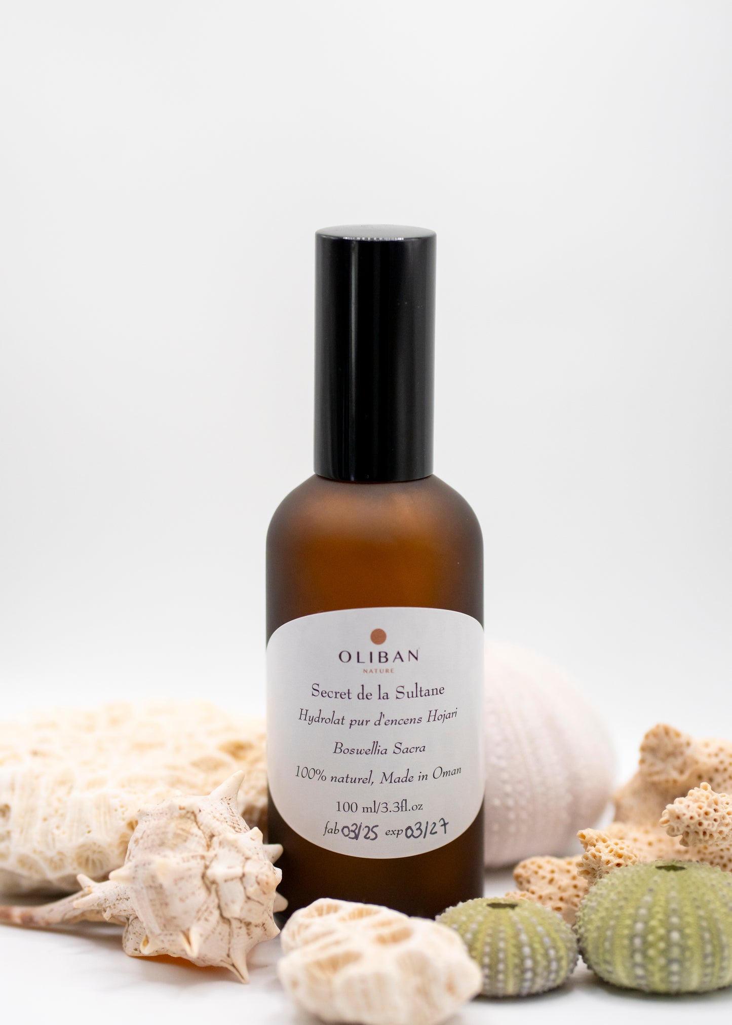 Hydrolat d'encens pur boswellia sacra Flacon verre ambré 100 ml réutilisable