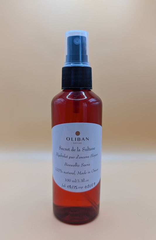 Hydrolat d'encens pur oliban boswellia sacra flacon PET 100ml provenance Oman