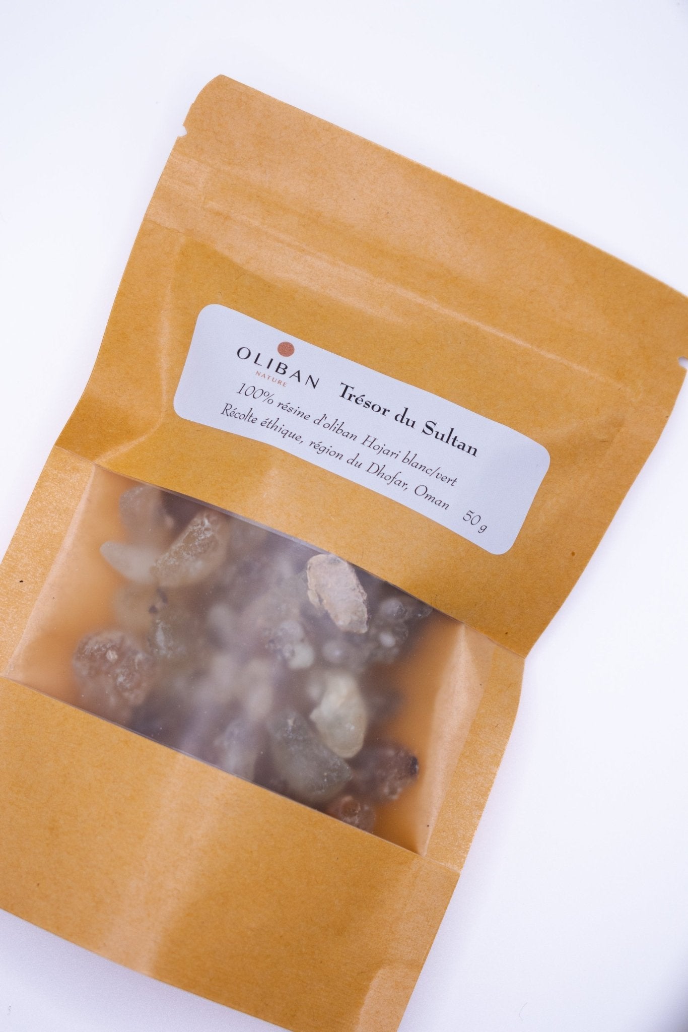 Résine de Boswellia Sacra en sachet de 50 g Trésor du Sultan meilleure encens au monde Oliban Nature